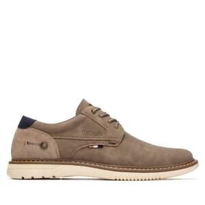 NEW XTI men's comfort sole casual oxfords in taupe